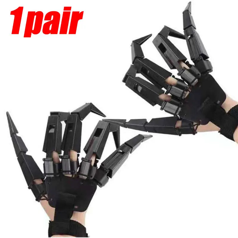 Dedos Articulados de Halloween – Mano Esquelética Falsa, Guante Realista de Garra de Fantasma para Cosplay y Decoración de Fiesta de Terror