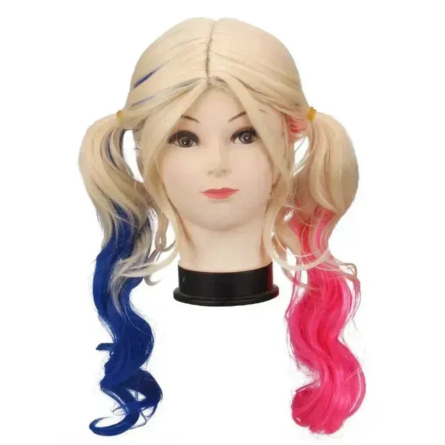 Disfraz de cosplay Suicide Squad – Harley Quinn, incluye camiseta, chaqueta, pantalones, pulsera, cinturón, collar, guantes. Disfraz de Halloween