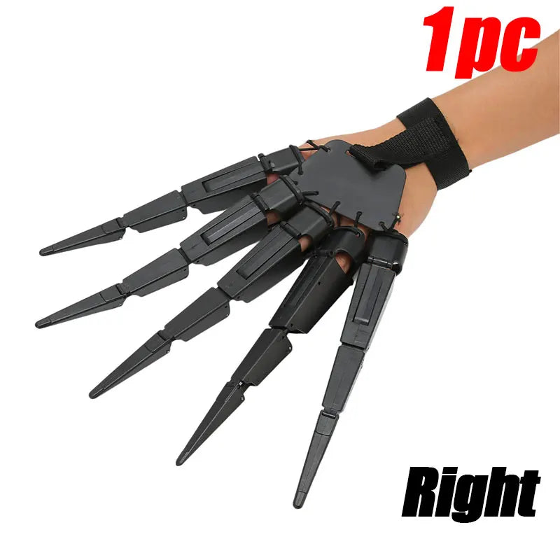 Dedos Articulados de Halloween – Mano Esquelética Falsa, Guante Realista de Garra de Fantasma para Cosplay y Decoración de Fiesta de Terror