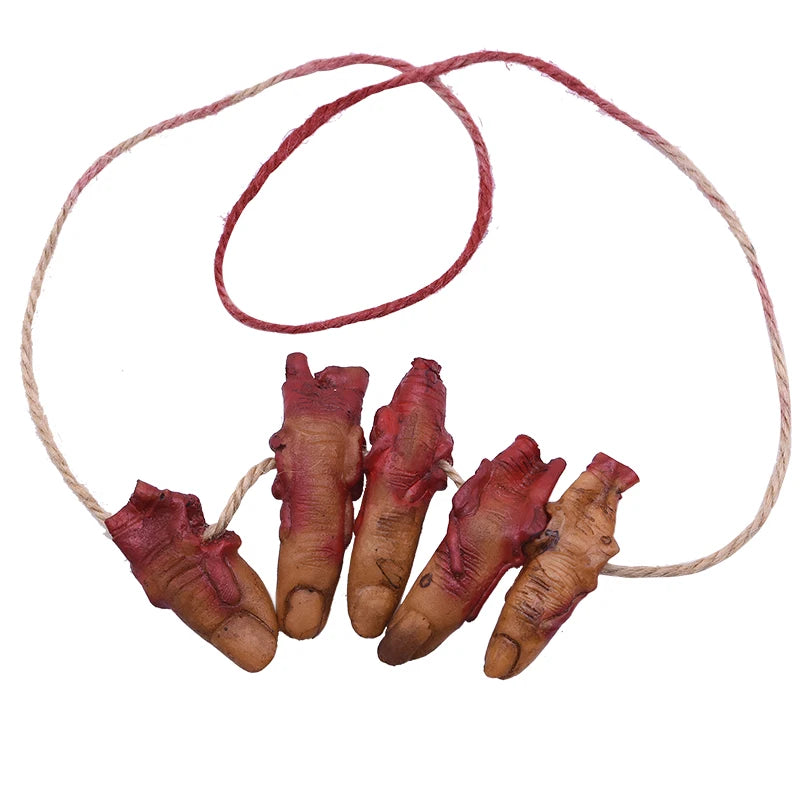 Colgante de Terror de Halloween – Ratón Muerto Falso, Murciélago, Mano y Pies Rotos – Decoración de Fiesta de Halloween, Casa Embrujada y Accesorios de Miedo