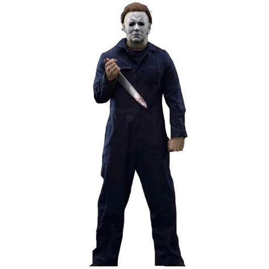 "Disfraz de Michael Myers – Asesino de terror, overol azul de trabajo, cómodo, cosplay de Halloween para adultos.