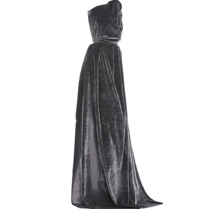Capa de bruja con capucha para adultos y niños, disfraz de cosplay para Halloween, capa de la muerte, fiesta de carnaval, capa larga de Halloween, 8 colores.
