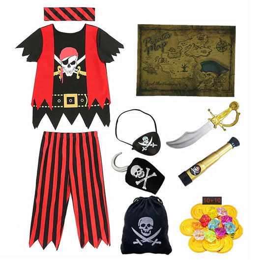 Disfraz completo de pirata para cualquier fiesta de disfraces o cumpleaños