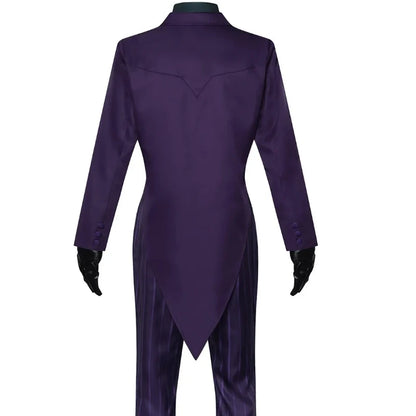 Disfraz de Joker – Cosplay de Mortal Kombat 11, traje completo de payaso para adulto, incluye chaqueta, abrigo, camisa y conjunto completo para hombres, disfraz de Halloween con máscara.