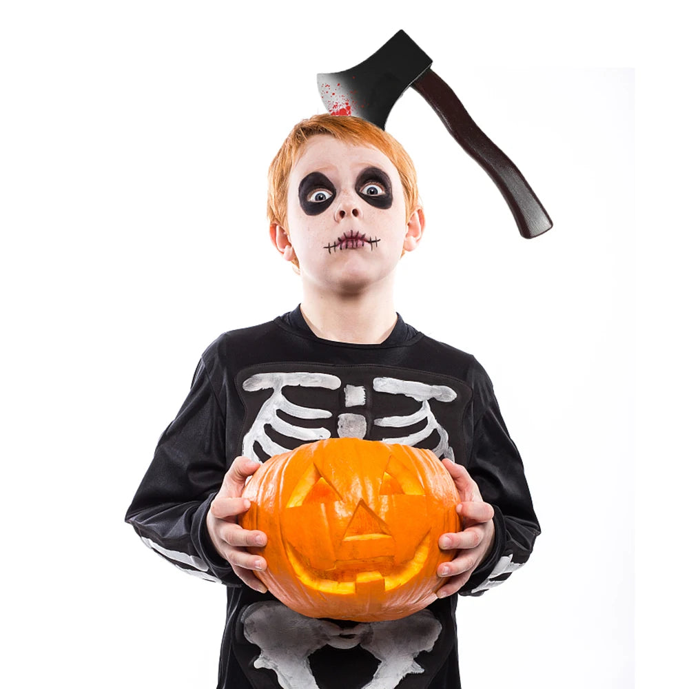 Diademas de Terror de Halloween – Accesorios con Simulación de Cuchillo, Hacha o Tijeras – Complementos de Cosplay y Decoración para Fiestas de Halloween