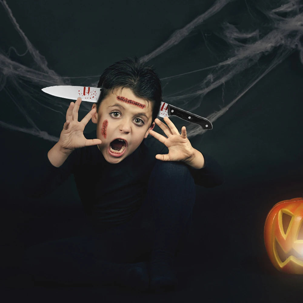 Diademas de Terror de Halloween – Accesorios con Simulación de Cuchillo, Hacha o Tijeras – Complementos de Cosplay y Decoración para Fiestas de Halloween