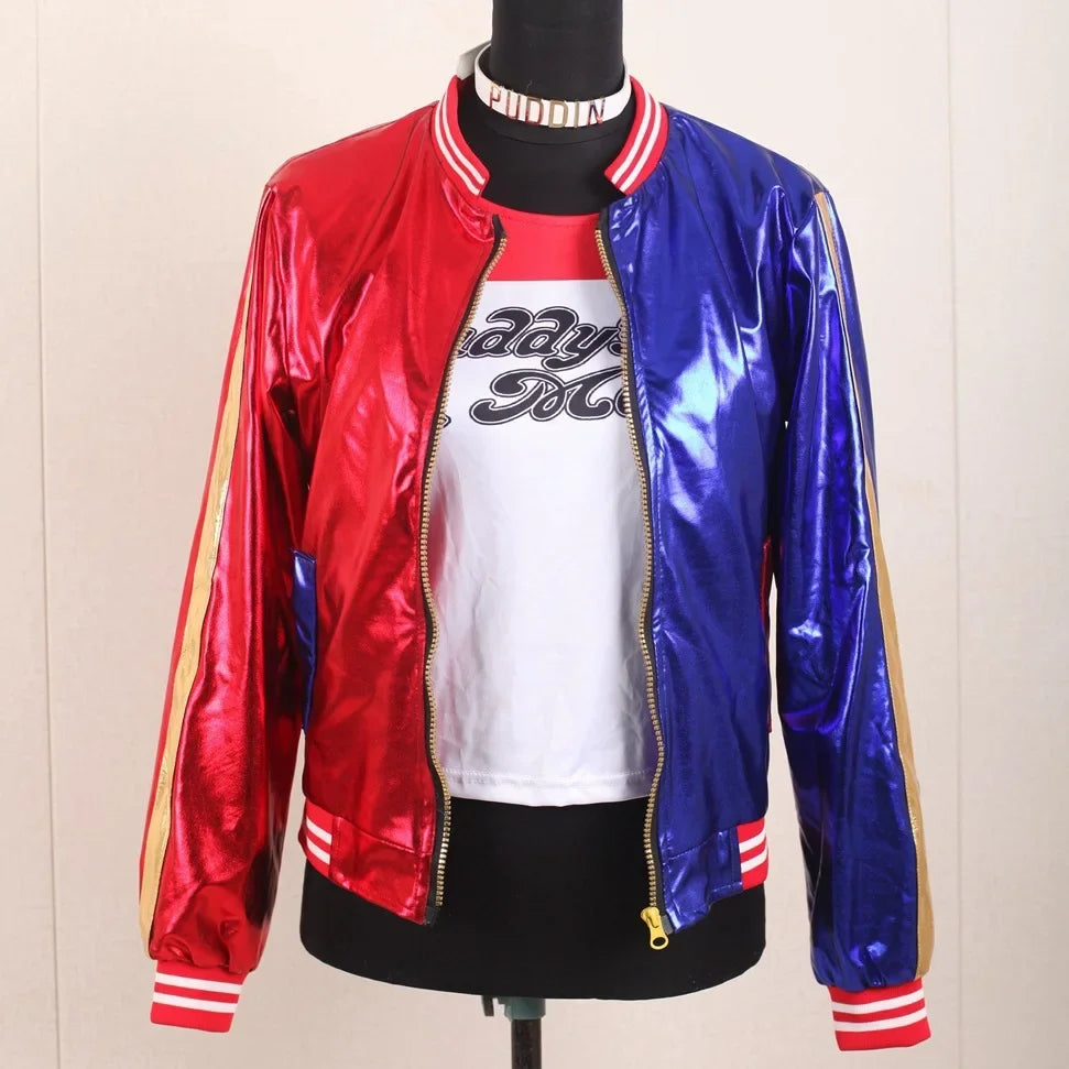 Disfraz de Harley Quinn – Conjunto de cosplay para mujer adulta, traje de payasa para presentaciones, Suicide Squad, ropa de uso especial, nuevo disfraz para adultos.
