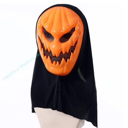 R7UF Máscara de Halloween Calabaza de Terror Máscara de Cabeza para Festivales