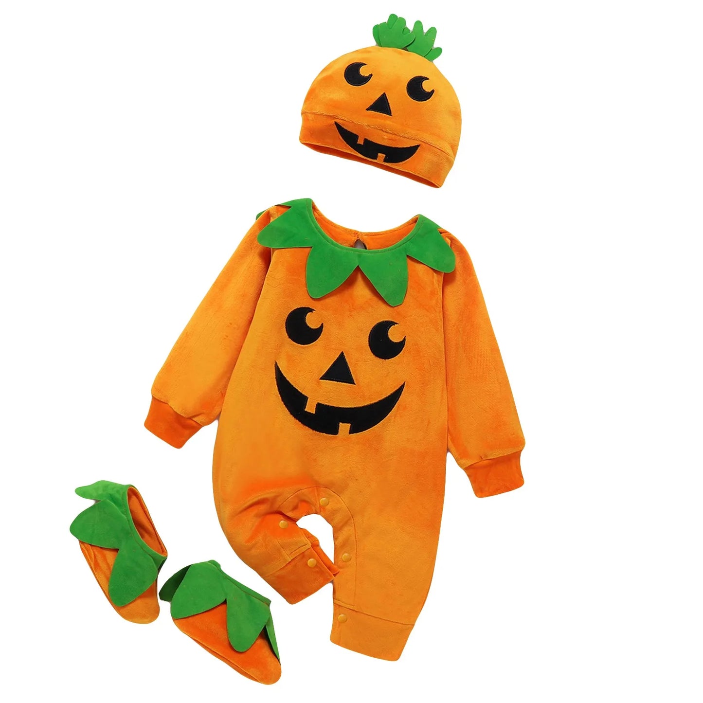 Disfraz de calabaza para Bebés de 0 a 3 años.