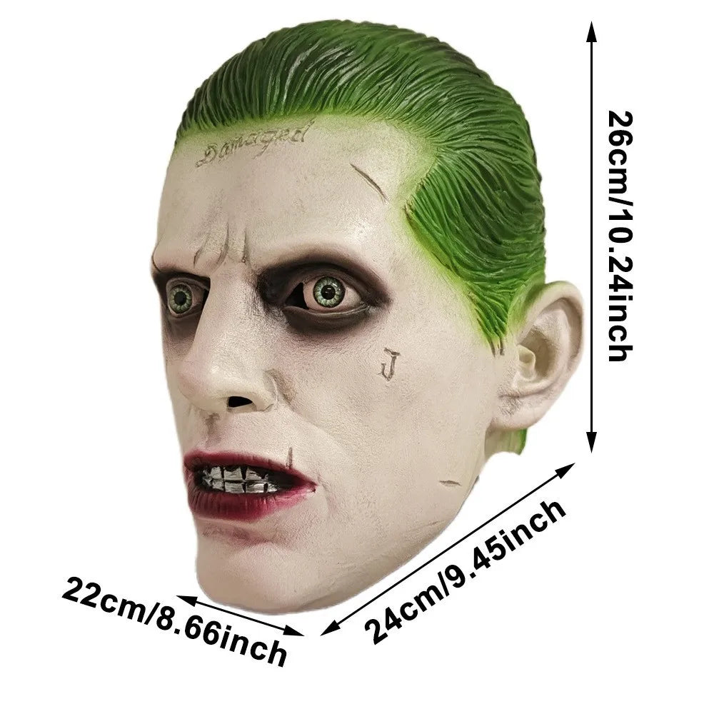 Disfraz de Joker – Cosplay de Mortal Kombat 11, traje completo de payaso para adulto, incluye chaqueta, abrigo, camisa y conjunto completo para hombres, disfraz de Halloween con máscara.