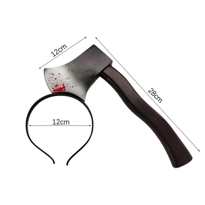 Diademas de Terror de Halloween – Accesorios con Simulación de Cuchillo, Hacha o Tijeras – Complementos de Cosplay y Decoración para Fiestas de Halloween
