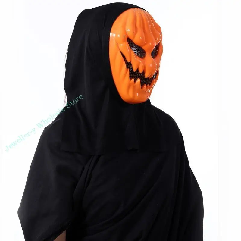 R7UF Máscara de Halloween Calabaza de Terror Máscara de Cabeza para Festivales