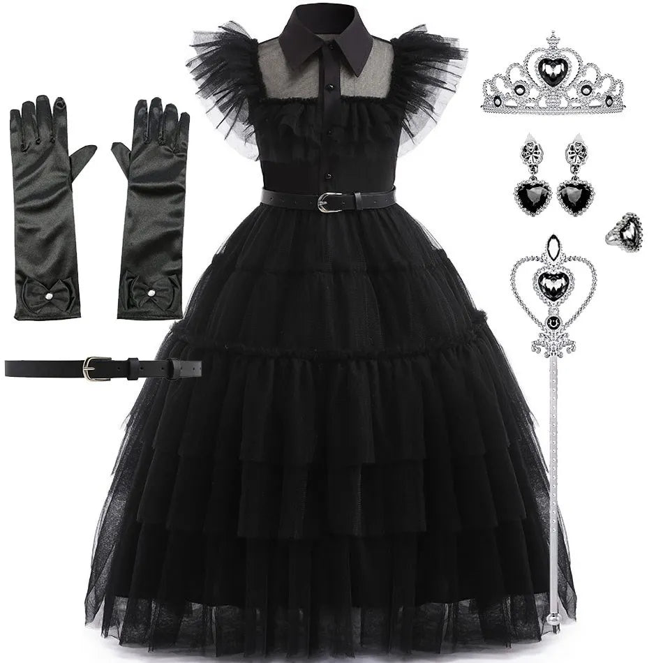 Disfraz de Wednesday perfecto para fiestas de Halloween + Complementos
