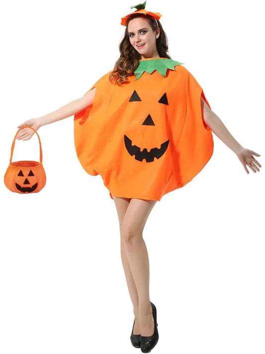 Disfraz de calabaza con complemento ideal para fiestas!