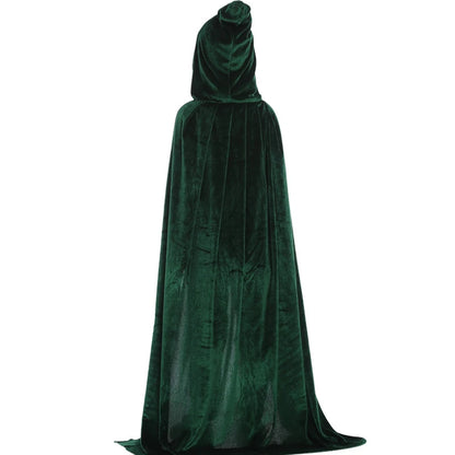 Capa de bruja con capucha para adultos y niños, disfraz de cosplay para Halloween, capa de la muerte, fiesta de carnaval, capa larga de Halloween, 8 colores.