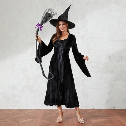 Escoba de Bruja de Halloween – Escoba de Plástico para Disfraz – Accesorio de Cosplay para Fiestas y Suministros de Halloween