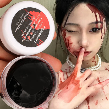 Realistic Fake Blood Halloween Makeup Horror Special Effects Cosplay Party Vampire Wound Blood Effects Haunted House Plasm Blood