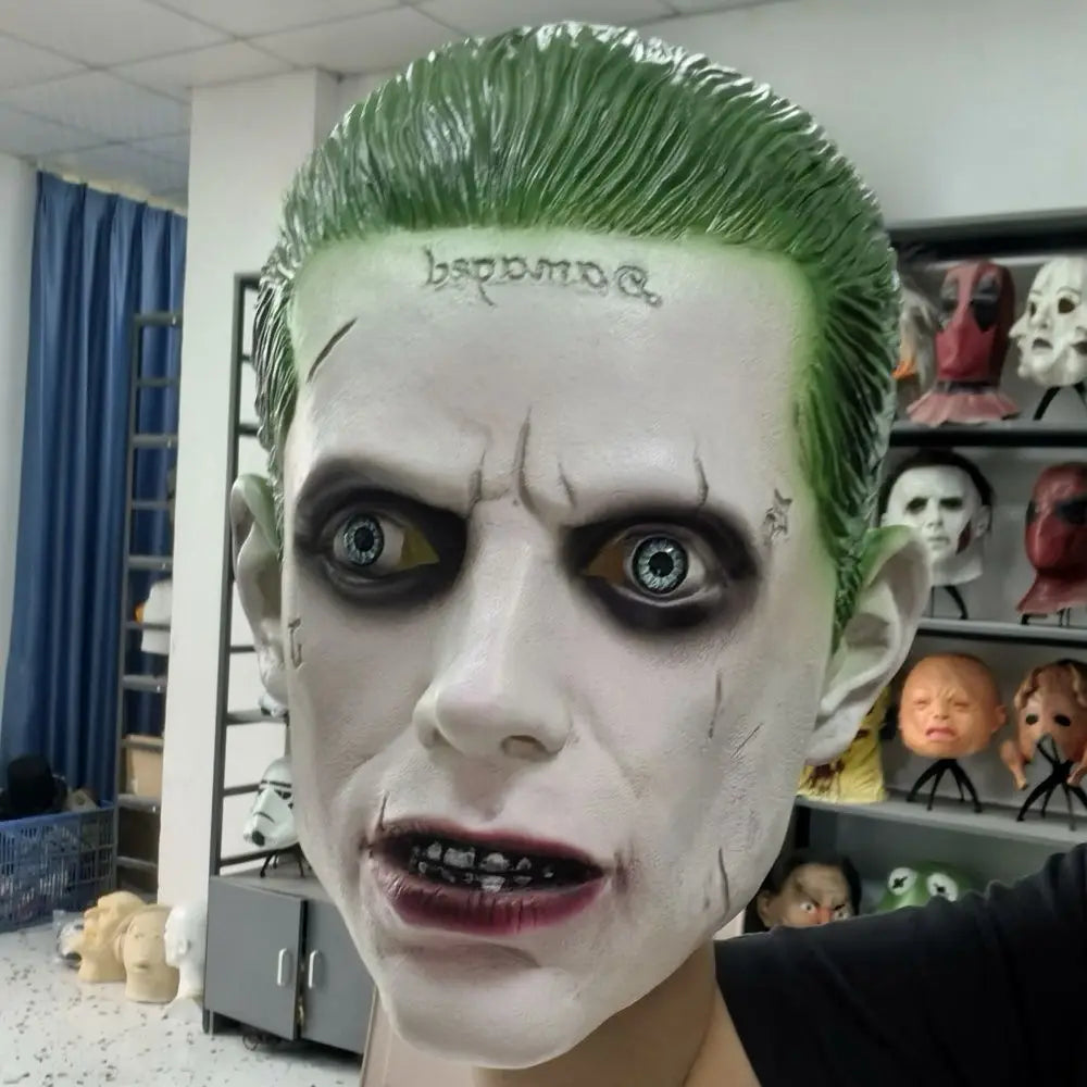 Disfraz de Joker – Cosplay de Mortal Kombat 11, traje completo de payaso para adulto, incluye chaqueta, abrigo, camisa y conjunto completo para hombres, disfraz de Halloween con máscara.